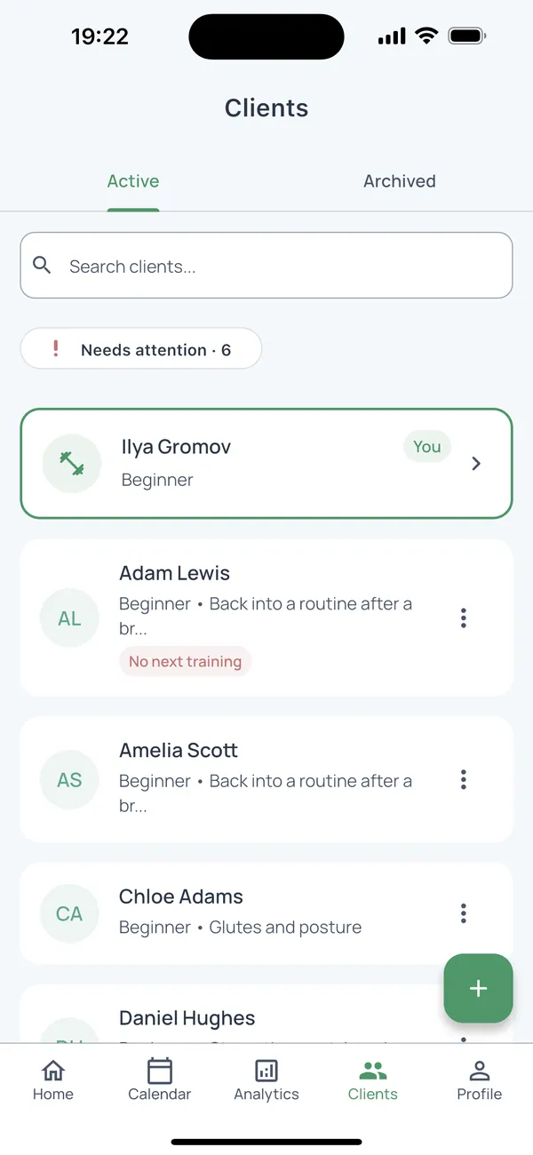 FitFlow app screen